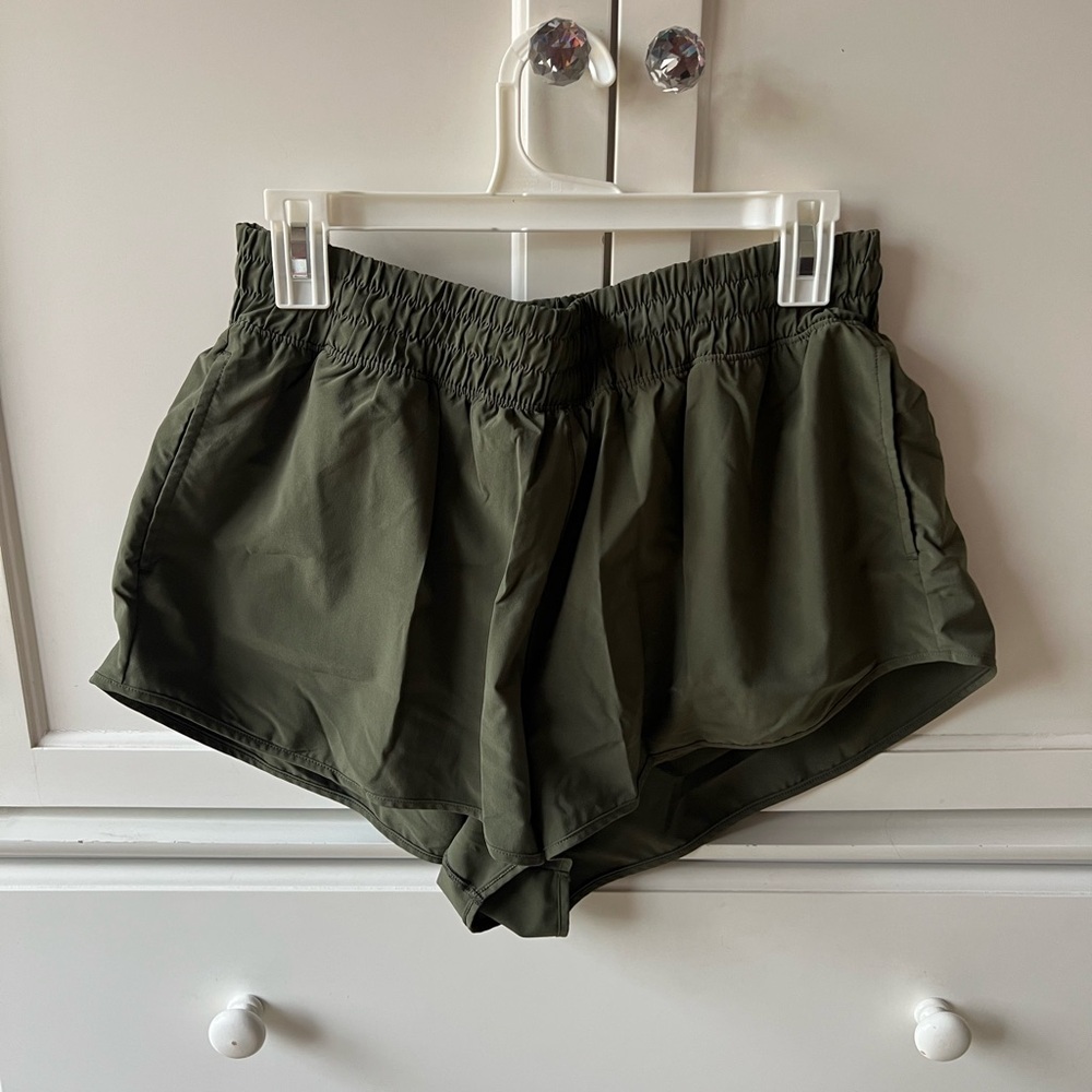 Aerie Dark Green Athletic Shorts